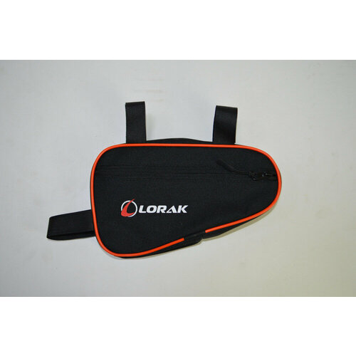 Велосумка Lorak 451 под раму 23х12,5х5см черно-оранжевый