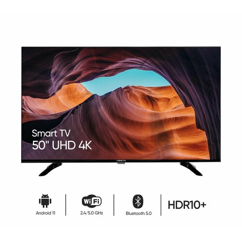 Телевизор VESTA 50V3500 50 4K SmartTV UHD HDR 10 BT 50 Wi-Fi 24-5 ГГц черный 3319900₽