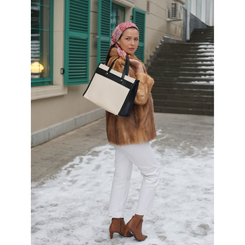 Сумка шоппер V DIKOVINKU Фанни, белый