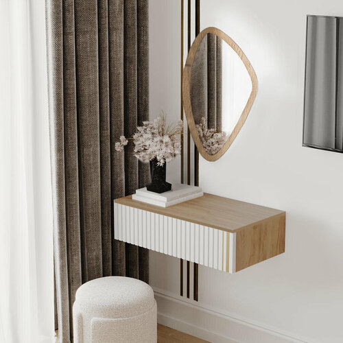 Комплект мебели подвесная тумба и зеркало Лантана