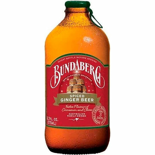 Напиток Bundaberg Spiced Ginger Beer, Бундаберг Спайс Джинджер Бир, 0.375 л, стекло
