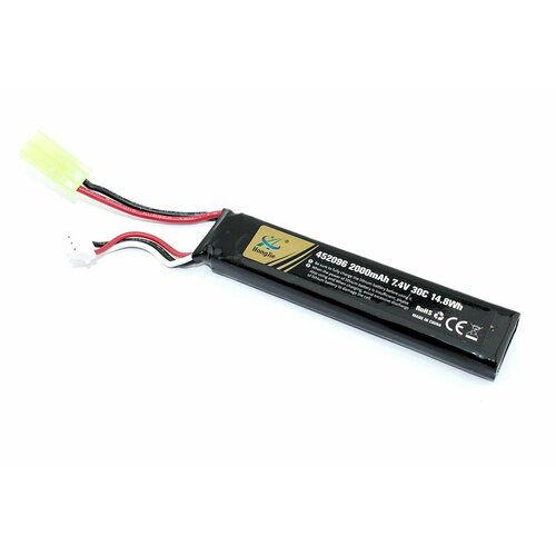 Аккумулятор Li-Pol 7.4V 452096 2000mAh разъем mini Tamiya plug аккумулятор li pol 7 4v 452096 2000mah разъем t plug