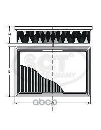 SCT SB 2272 Воздушный фильтр SB2272