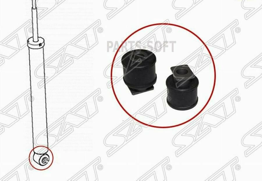SAT ST-33503451402B Сайлентблок заднего амортизатора BMW X3 E83 03-10