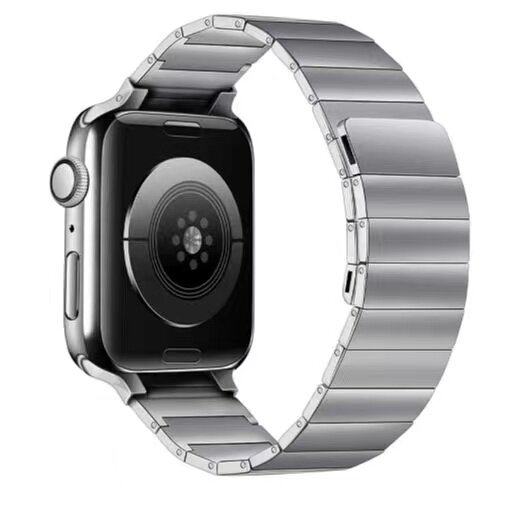 Ремешок блоковый из нержавеющей стали Steel Loop Ultra для Apple Watch 42/44/45/49 мм 210мм на магните серебряный (1)