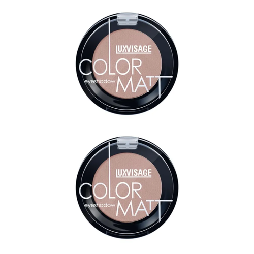 Тени для век LUXVISAGE, COLOR MATT, ASH ROSE, тон 13, 2 уп