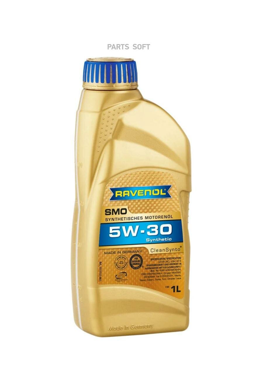 Моторное масло 5W-30 (1л) (второй номер 4014835860117) RAVENOL / арт. 111115100101999 - (1 шт)