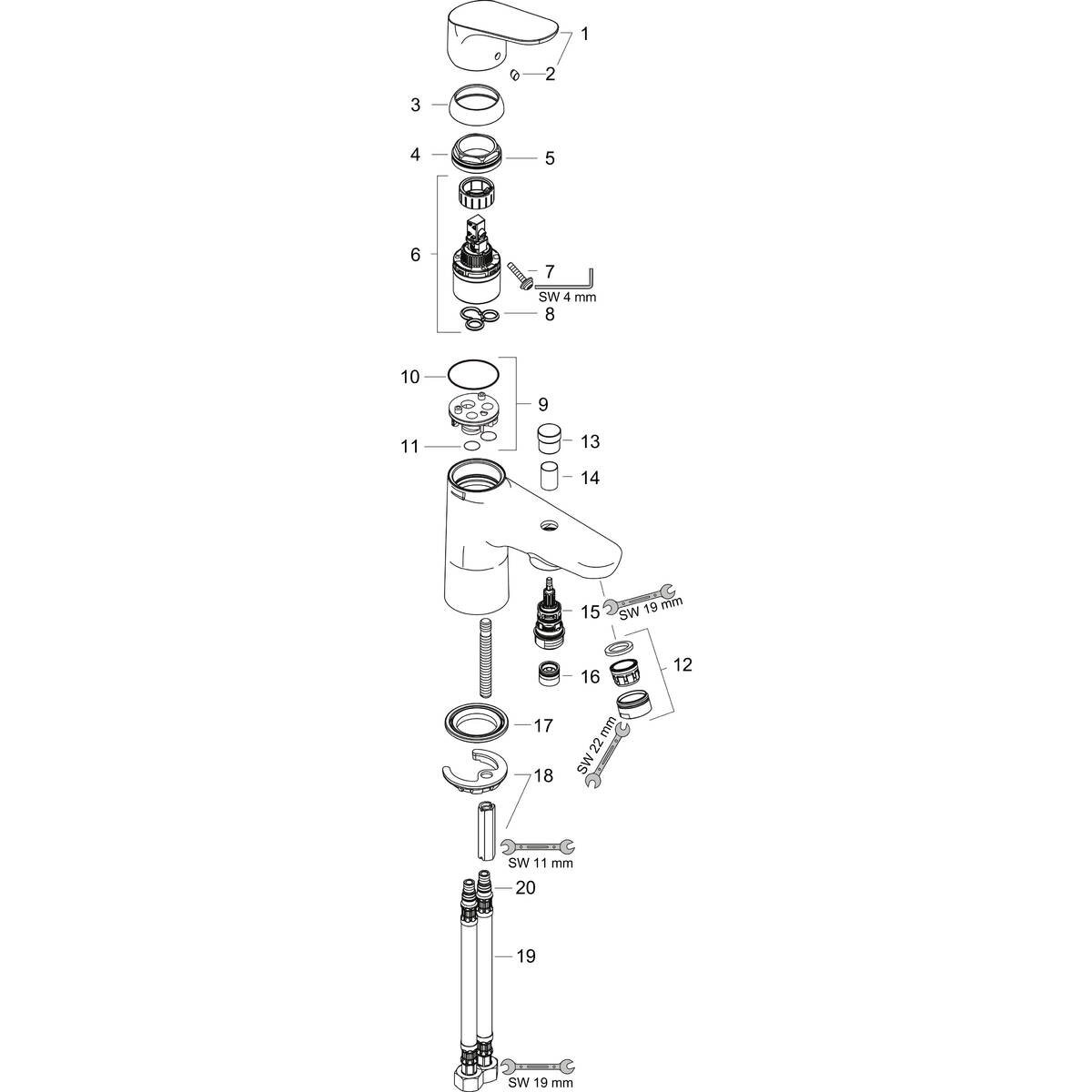 Смеситель для ванны Hansgrohe - фото №13