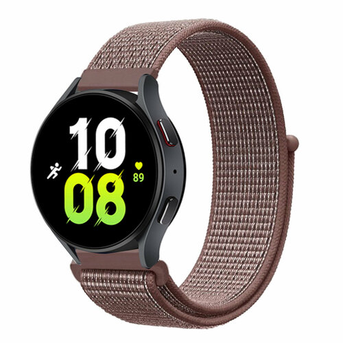 Нейлоновый универсальный ремешок 20 мм для смарт-часов Garmin, Samsung Galaxy Watch, Huawei Watch, Honor, Xiaomi Amazfit, 38 дымчато-фиолетовый