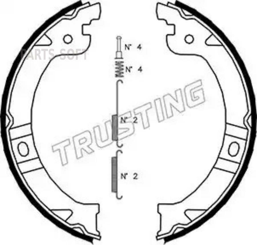 Тормозные колодки Trusting - фото №3