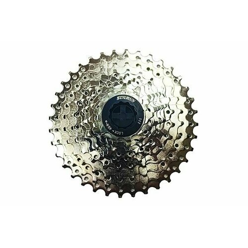 Кассета 10 скоростей, 11-36 зубьев, хромированная, SUNRUN