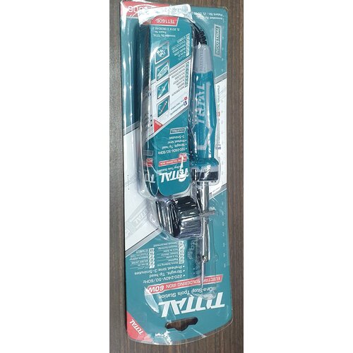 Паяльник электрический мощность 60W с подставкой TOTAL Артикул TET1606 81300₽