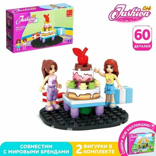 Конструктор Праздничный торт, 60 деталей