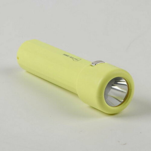 фото Фонарь ручной аккумуляторный, 1.5 вт, 800 мач, 3535led, 3 режима, ipx2, 10.5 x 3 см, желтый сима-лэнд