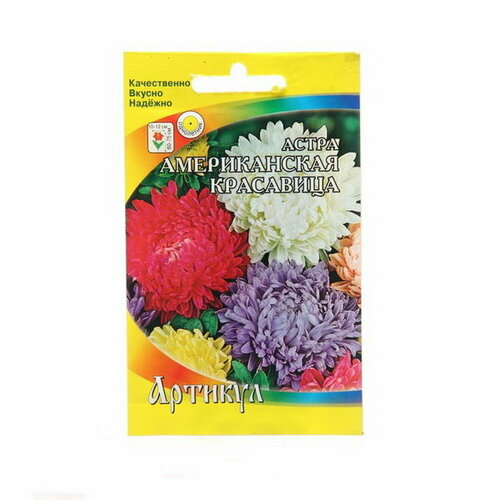 Семена цветов Астра однолетняя Американская красавица, 0.2 г 1029112, 6 шт. семена цветов астра однолетняя американская красавица 0 2 г 1029112 6 шт