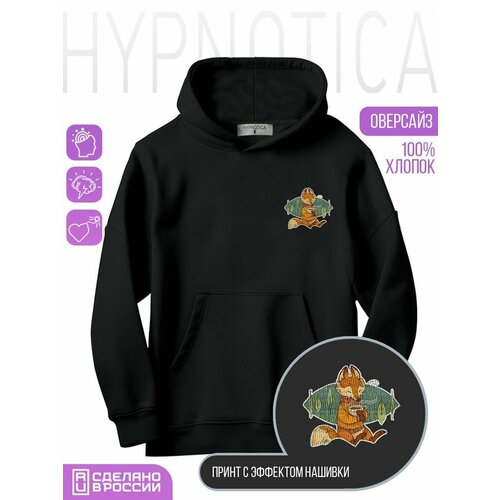 фото Толстовка hypnotica, размер xs, черный