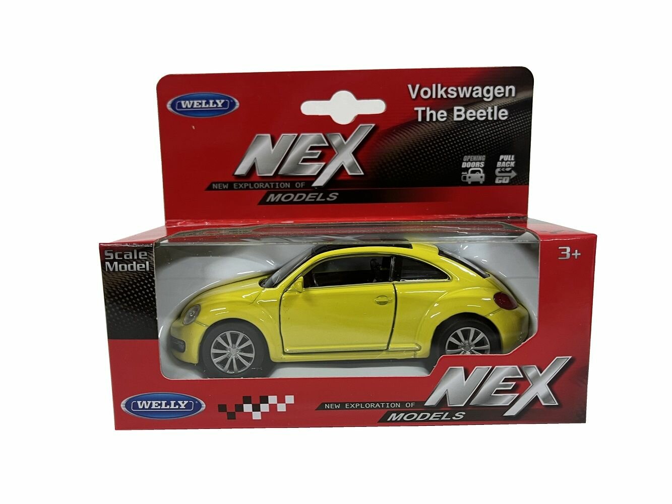 Машинка Welly Volkswagen Beetle 1:38 в ассортименте - фото №3
