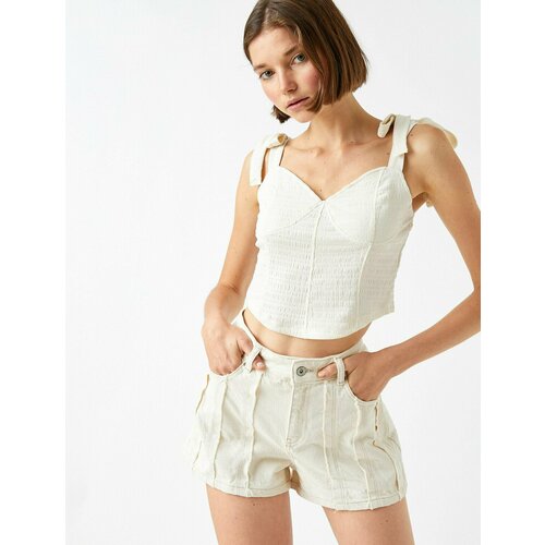 фото Топ koton, размер m, бежевый