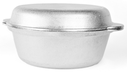 Кастрюля алюминиевая Алита Латка, объемом 2.5л с крышкой, для газовых и электрических плит / посуда для кухни