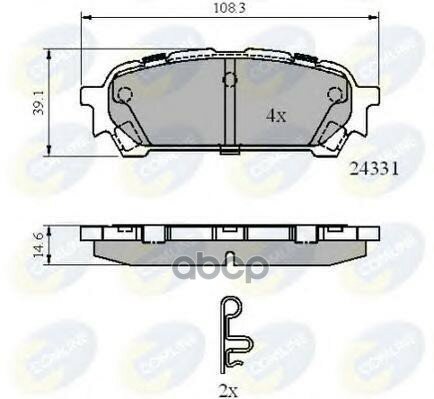 Колодки Зад Sub Impreza 00-/ Impreza Универсал 05- Comline арт. CBP31775