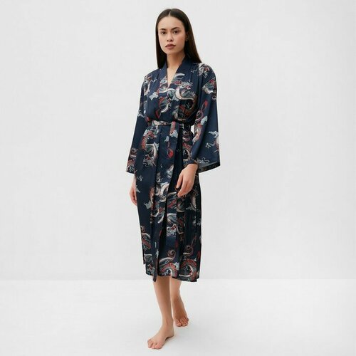 фото Халат kaftan, размер 44/46, синий