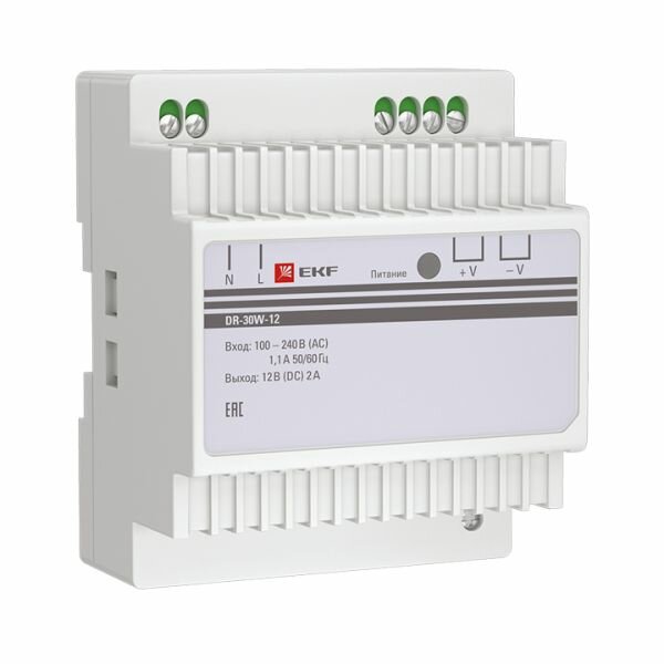 Блок питания 12В DR-30W-12 EKF PROxima