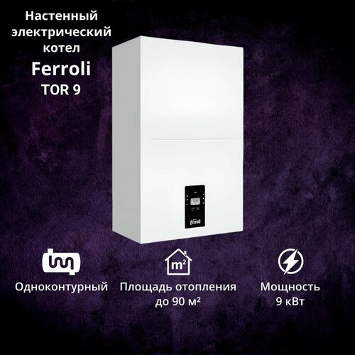 Котел электрический Ferroli TOR 9 9 кВт 220380В одноконтурный настенный 6612800₽