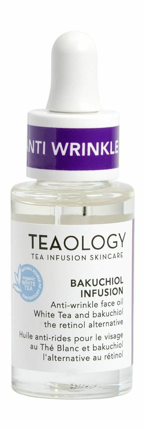 Масло для лица против морщин с бакучиолом и белым чаем / Teaology Bakuchiol Infusion