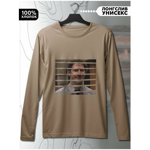 фото Лонгслив hypnotica, размер xs, бежевый