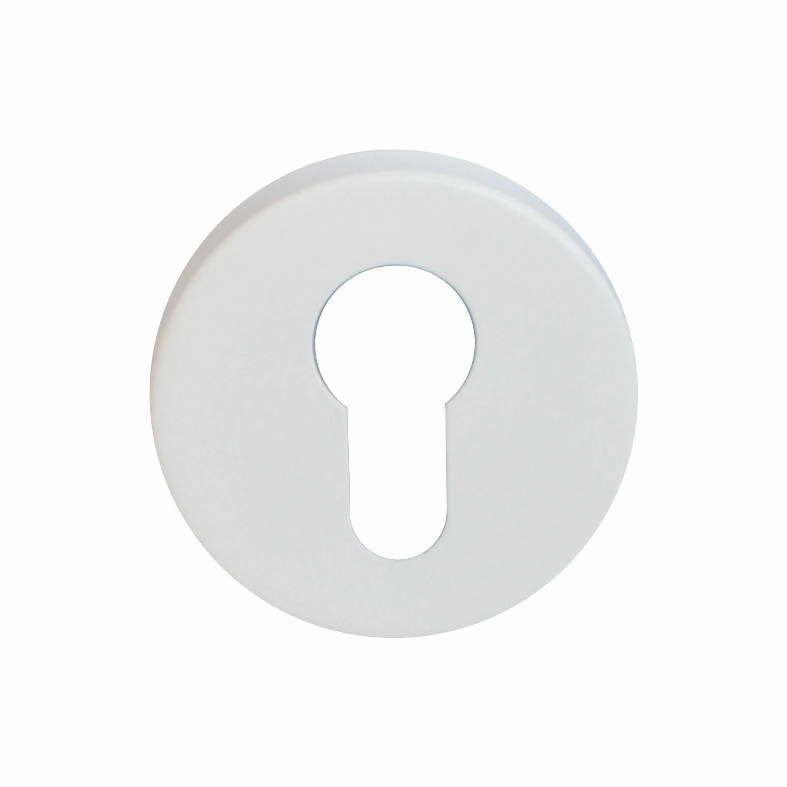 Накладка дверная для цилиндрового замка стандарт 0200 WHITE белая INOX нержавеющая сталь