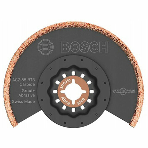 Пильное полотно Starlock Bosch ACZ 85 RT3 Carbide Grout+ Abrasive, (1.00шт.) насадка bosch acz 85 ec 2608661643