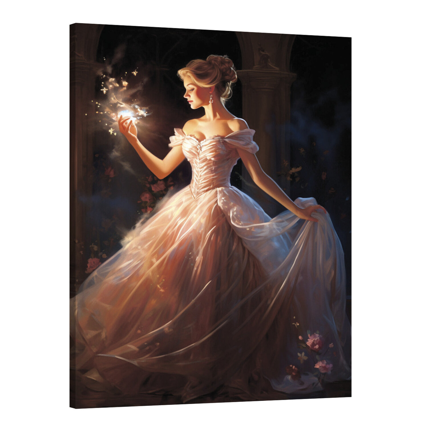 Интерьерная картина 50х70 "Принцесса с магической палочкой"