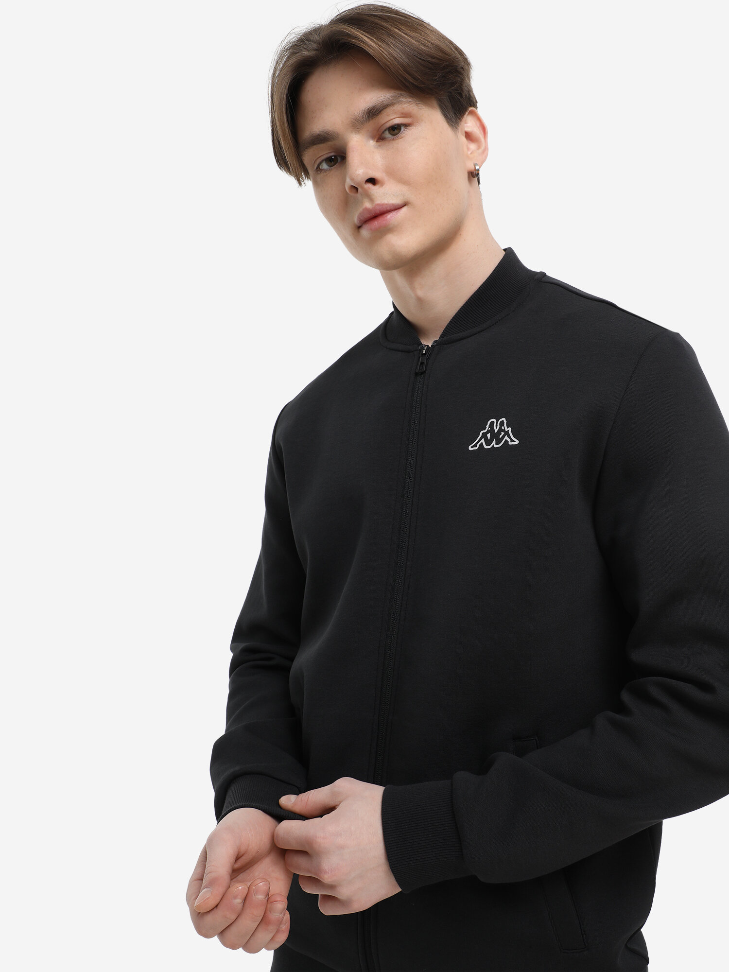 фото Толстовка мужская Kappa Черный; RU: 48-50, Ориг: 48-50