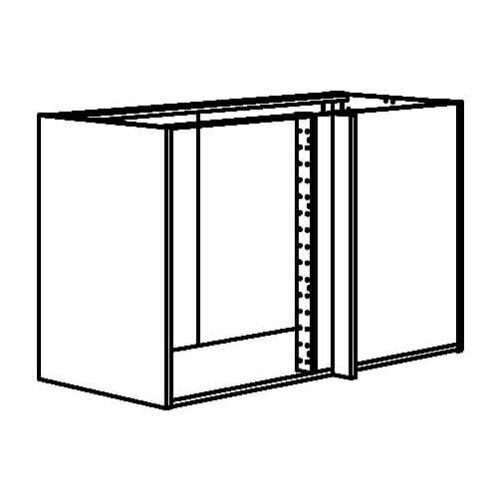 Метод Каркас напольного шкафа углового, белый128x68x80 см 203.679.41