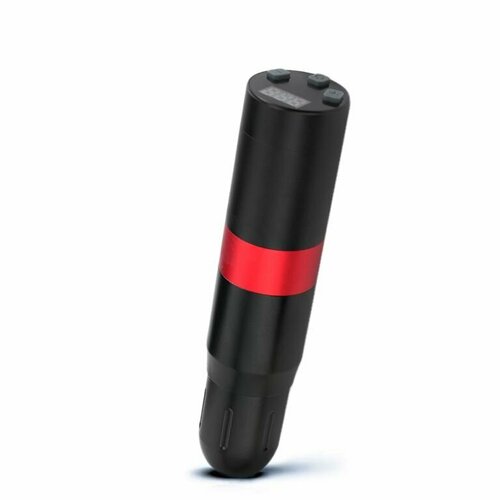 Беспроводная машинка для тату и перманентного макияжа аккумуляторная NB Needle Bee Wireless Tattoo Pen WR-36 Black-Red черный, красный