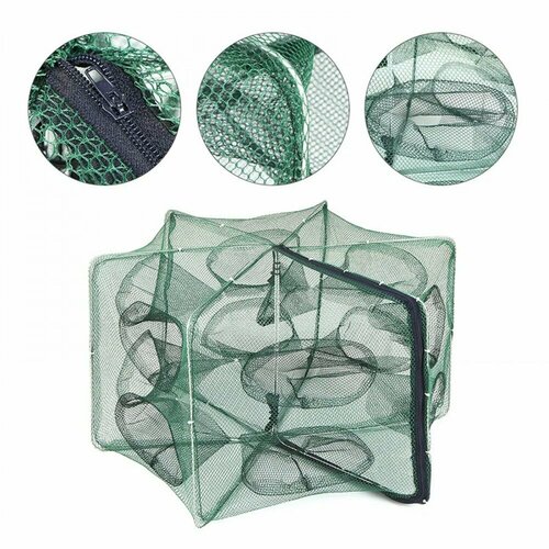 фото Раколовка книжка 12 входов, кубарь, верша рыболовная, садок для рыбалки fisherman3000