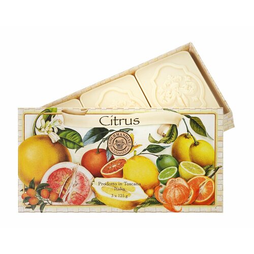 Набор натурального мыла с ароматом цитрусовых / Gourmandise Savon Parfume Citrus Set