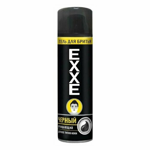 EXXE Гель для бритья черный с активированным углем 200мл
