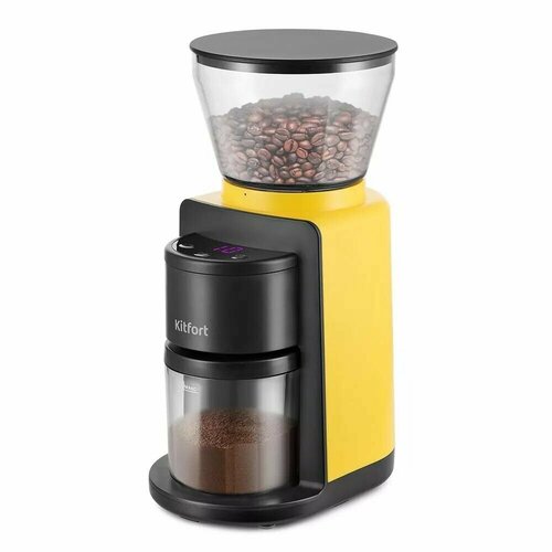 Кофемолка Kitfort KT-7209-1 черно-желтый 5541₽