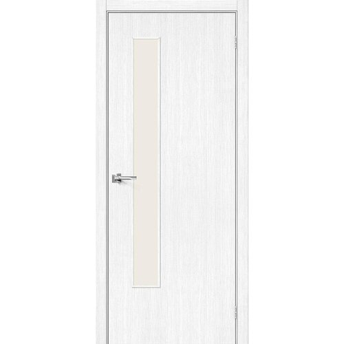 Дверь Браво-9 / Цвет Snow Melinga / Стекло Magic Fog / Двери Браво