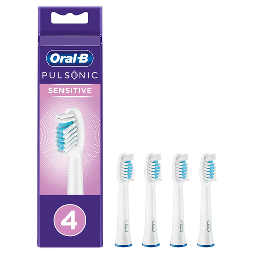 Насадка для зубной щетки Braun Oral-B Pulsonic Sensitive (4шт) Белый насадка braun oral b pulsonic sensitive 1 шт