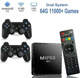 Смарт приставка m8pro mini + игровая консоль. Android TV смарт ТВ, более 10000 игр + приставка для телевизора Андроид Youtube