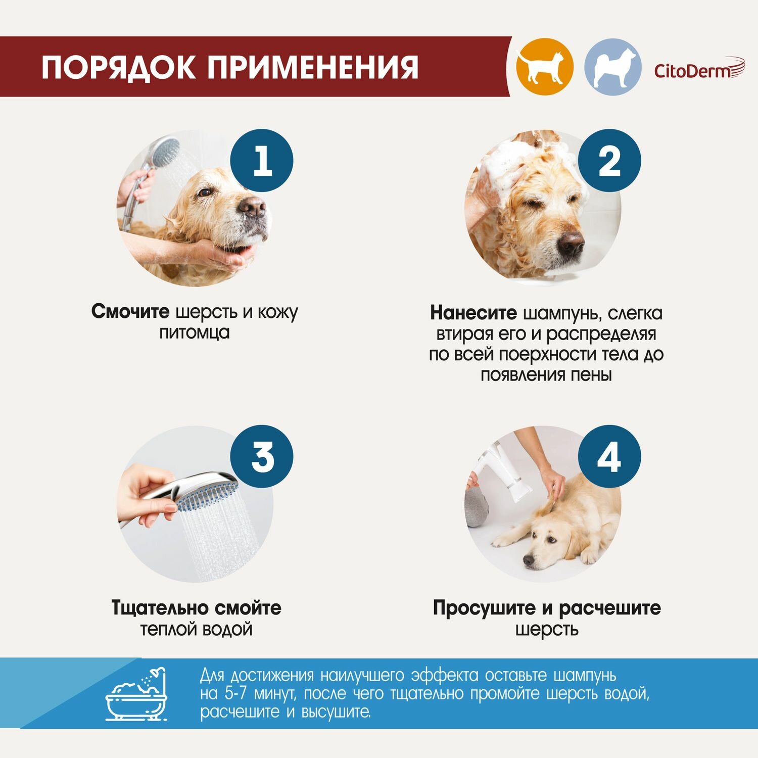 Шампунь CitoDerm для кошек Дерматологический для чувствительной кожи, 200мл - фото №11