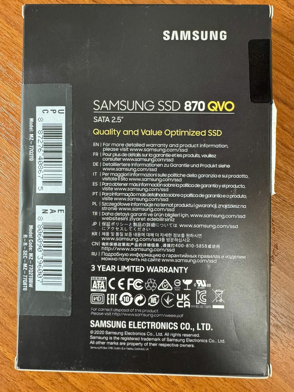 SSD накопитель SAMSUNG 870 QVO 2ТБ, 2.5", SATA III - фото №18