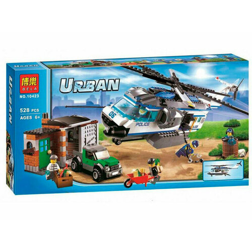 Конструктор Urban Вертолетный патруль 10423, 528 деталей