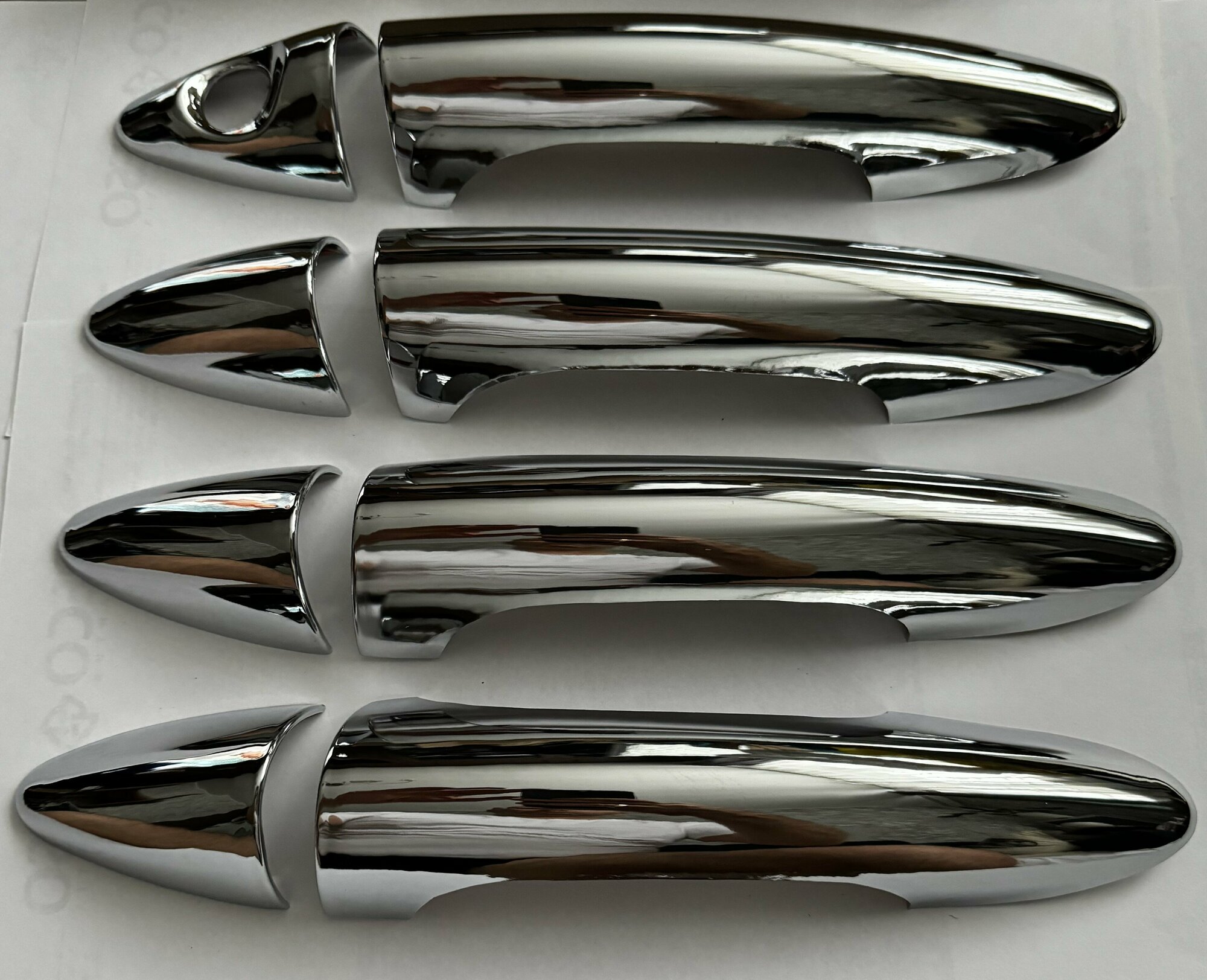 Хромированные накладки наружных ручек дверей для Hyundai Solaris / хендай солярис 2011 - 2016