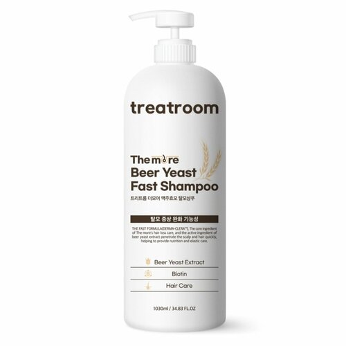 treatroom the more beer yeast anti hair loss shampoo шампунь против выпадения волос с экстрактом пивных дрожжей 1030мл Treatroom The more Beer Yeast Anti Hair-loss Shampoo Шампунь против выпадения волос с экстрактом пивных дрожжей 1030мл