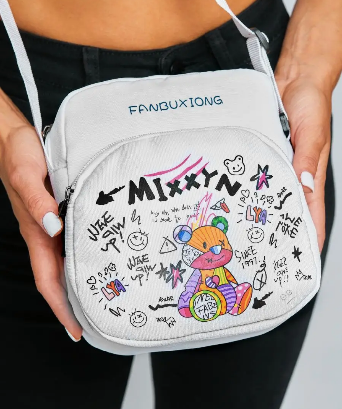 фото Мини сумка через плечо FANBUXIONG, белый
