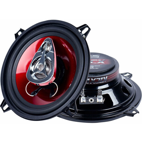 Колонки автомобильные Kicx SP 133 100Вт 89дБ 4Ом 13см 5дюйм ком2кол коаксиальные трехполосные 302000₽