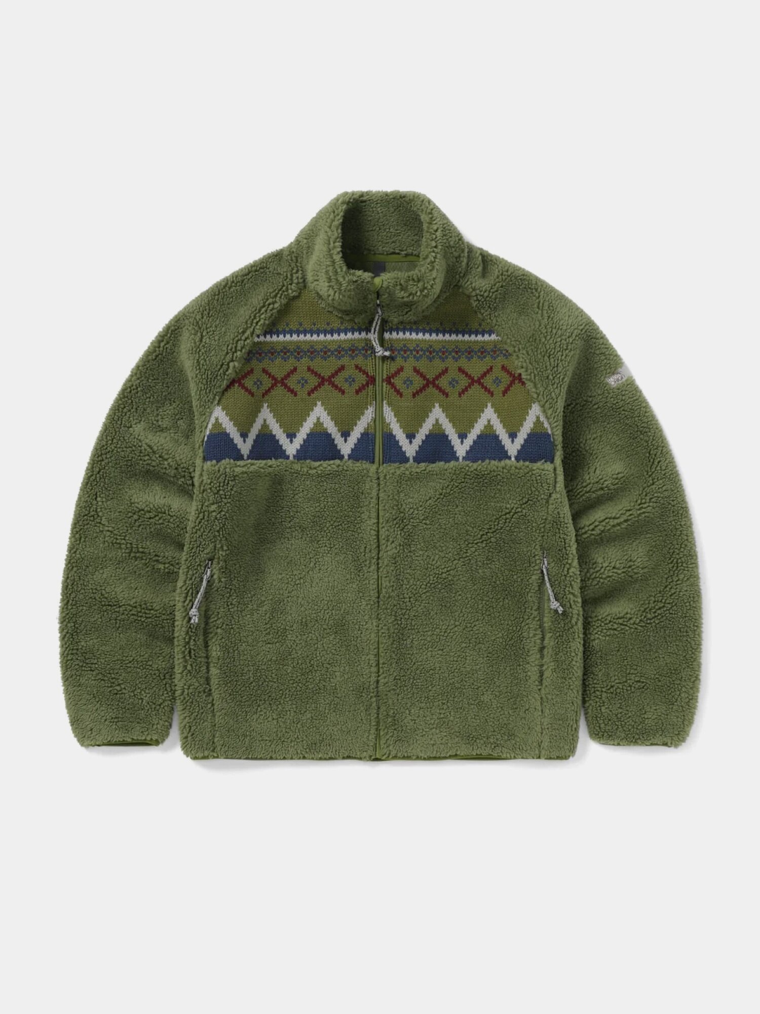 Куртка thisisneverthat Knit Paneled Fleece Jacket